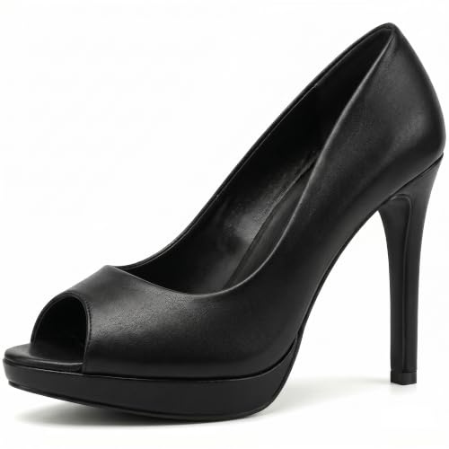 New Mens Womens Drag Queen Cross Dresser HIGH Heel PEEP Toe Court Shoes Big Sizes UK 9,10,11,12