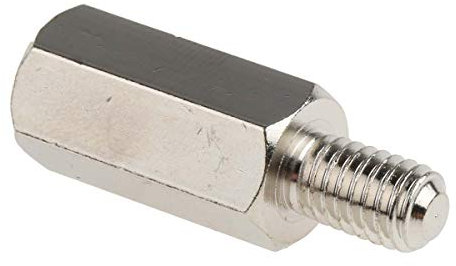 RS PRO Abstandshalter: M6 x M6, Länge 20mm, Stahl, Außen/Innen, Sechskant M6 M6, 10mm 12mm, Packung a 50 Stück