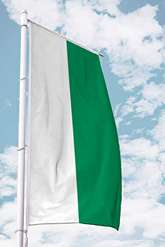 Deitert Bundesland-Flagge Sachsen – 120x300 cm Sachsen Flagge ohne Wappen, Fahne für Ausleger aus reißfestem Polyester