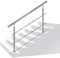 Aufun Barandilla para Escaleras de acero inoxidable 180cm 2 Varillas Pasamanos escalera con kit de instalación para interior y exterior, balcón, Ancianos y niños