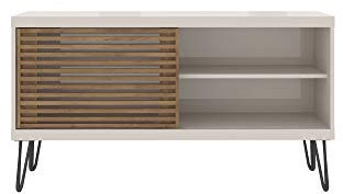 Buyqualia Mueble DE TV EN Madera Color Beige-BURITI (65X120X33 CM)
