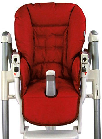 BAMBINIWELT Ersatzbezug Sitzkissen Bezug kompatibel mit Peg Perego Prima Pappa-Diner (rot)