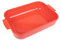 PEUGEOT - Plat Four En Céramique Rectangulaire - 36 cm x 23,6 cm x 7,5 cm - Contenance : 3,8 L - Garanti 10 Ans - Fabrication Française - Coloris Rouge