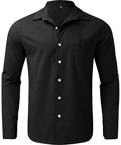 Tee Shirt Vetement de Fitness Football Jogging Survêtement pour Sports Jogging Décontractée Homme décontracté Automne Solide Coton Poche Chemise col Homme Printemps et été Chemises à Boutonnage