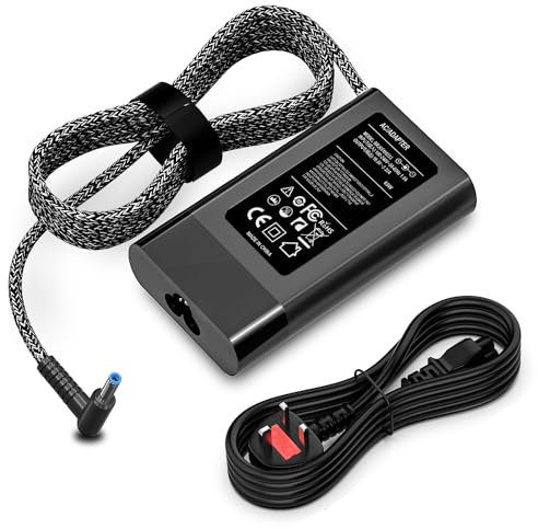 Etssembo 65W Laptop Charger, Power Supply Compatible with HP EliteBook, Pavilion x360 11 13 15, Chromebook 11 14, ProBook 440 450 455, Envy, Spectre, Stream, 250 G6, 255 G7 More Laptop(4.5 * 3.0mm)