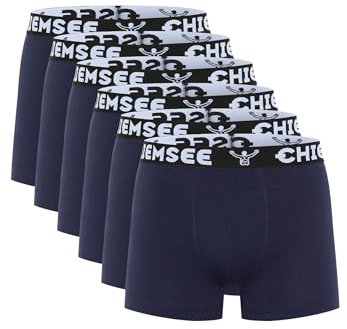 Chiemsee Boxer Short Herren Trunk Unterwäsche Regular Fit Retroshorts 6er Pack, Farbe:Navy, Bekleidungsgröße:XXL