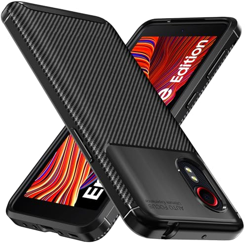 iVoler Cover per Samsung Galaxy XCover 5 / Samsung Galaxy XCover5, [Protezione Antiurto di Grado Militare] Custodia Sottile Morbida in Silicone TPU Anti-Impronte Anti-Graffio Protettiva Case, Nero