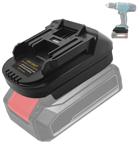 JJXNDO Adaptador de batería para Einhell de 18 V, batería de ion de litio a para herramientas eléctricas Makita de 18 V, adaptador de batería para Einhell de 18 V para Makita 18 V Power Tool (no