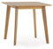 HOMN LIVING Esstisch, Pomago, 80 x 80 cm, Eiche, Massivholz, 80 cm (Breite), 80 cm (Tiefe), 75 cm (Höhe)