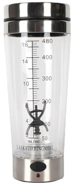 Botella Mezcladora Eléctrica de 500 ml - Taza Automática y Versátil para Proteínas - Duradera para el Hogar, la Oficina y la Escuela