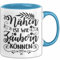 Nähen Geschenk Stricken Nähen Ist Wie Zaubern Können Tasse Geschenk Kaffee-Becher (Blau)