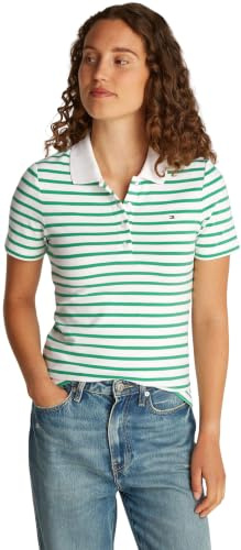 Tommy Hilfiger Damen Poloshirt Kurzarm Slim Fit