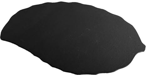 Baoblaze Plateau en Pierre, Plateau en Ardoise, Assiette à Dessert Pratique, Plateau de Service gastronomique, Plateau en Ardoise pour apéritifs et fêtes, 28x14cm