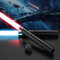 FunGeneTEC Sabre Laser 2 Pièces, Sabre Laser pour Enfants RGB 15 Couleurs, Epées Laser Rechargeable avec Effets sonores FX, Jouet pour Enfants, Halloween, Jeu de rôle Guerrier Galactique(60CM 2PC)