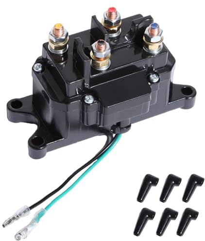 Shengbowi Seilwind Relais Magnetschalter Schwerlast 12V 250A 2000-5000lbs | 63070 62135 Seilwinde Schalter Winden Solenoid Schütz für ATV UTV SUV Heavy duty relay Schütz Winde