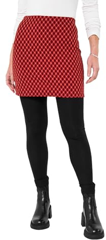 Joe Browns Women's Comfortable Fit Check Skirted Leggings Casual Pants