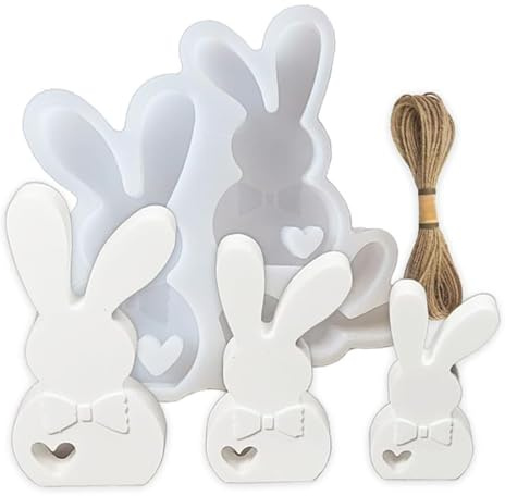 Gießformen, Hasen Silikonformen, Silikonform Ostern Hase Diy, Silikonformen Gießformen Frühling, Für Diy Osterdeko Handwerk