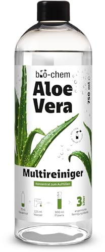 bio-chem Allzweckreiniger Konzentrat Aloe Vera 750ml | Ergibt bis zu 3L Reinigungslösung | für Küche, Bad, Glas, Möbel & Böden