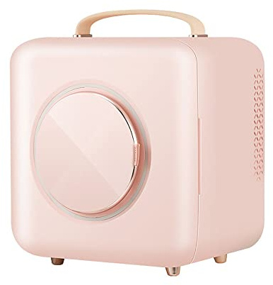 Frigorifero per trucchi, 9 l, con funzione di riscaldamento, per prodotti per la cura della pelle e maschere per il viso, mini frigorifero portatile di bellezza