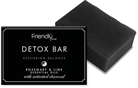 Friendly Soap Detox Bar - Activated Charcoal 95g (Pack of 6)