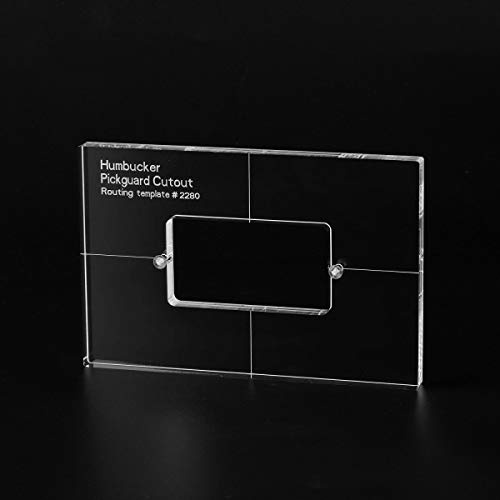 Musiclily Pro CNC Accurate Acryl Open Humbucker Pickup Routing Vorlagen | für E-Gitarren Pickguard