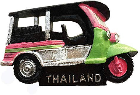 Tuk-Tuk Thailand 3D Kühlschrankmagnet Touristen-Souvenir Geschenk, Heimküche Dekoration Magnetaufkleber Thailand Kühlschrankmagnet Kollektion