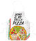 STAMPATEK - Grembiule Cucina Divertente, Sono Il Re della Pizza, Idea Pizzaiolo, Design Unico Italiano, Adatto Uomo Donna, Mixcolor, 65x70, Poliestere