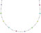 LES POULETTES BIJOUX - Sterling Silber 925 Halskette Regenbogen Email Perlen und 925 Silber Perlen