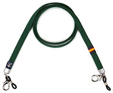 Hispania Colors Colgantes para gafas y mascarillas - Pack de 2 o indiividuales - Elástico con bandera de España (Azul marino, 1)