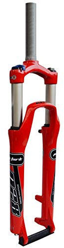 20 Pouces Fourche À Suspension VTT Rouge, Alliage D'aluminium 27,5 Pouces Fourche D'amortisseur Hydraulique Voyage 115mm (Couleur : Rouge, Size : 27.5 inch)
