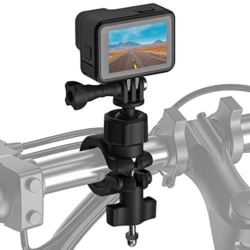 AuyKoo Fahrradhalterung Motorrad Halterung Action-Kamera-Lenkerhalterung Fahrradhalter 360° Rotation für GoPro Hero 11/10/9/8/7/6 Insta360 DJI Osmo