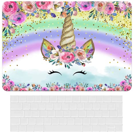 BYCeKe für MacBook Pro 13 Hülle 2026-2016 M2 M1,Einhorn | Logo scheint durch, Hartplastikschale, mit Tastaturabdeckung, Anti-Fingerabdruck, Anti-Kratzer, schlank, leicht