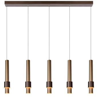 LUCIDE MARGARY - Pendant Light - LED Dim. - 5x4,2W 2700K - Coffee