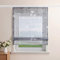 Delien Raffrollo Leinenoptik Transparente Rollos Landhaus Küche Gardine Modern Raffgardine mit Blumendruck »Löwenzahn« Bändchenrollo für Klein Fenster mit Klettband BxH 120x140cm,Grau