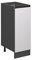 Vicco Apothekerschrank R-Line, Weiß/Anthrazit, 30 cm J-Shape, ohne Arbeitsplatte