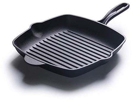 OQHAIR Sartenes y ollas de Cocina Sartén Cuadrada de Hierro Fundido Sartén Cuadrada/freidora sin Grasa para cocinas de Gas, de inducción y eléctricas Fry Steak BBQ Sartén para freír, SART