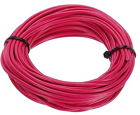 sourcing map 18AWG Stranded PVC Hookup Wire, Electrical UL1007 Tinned Copper Wire 7.5m/25ft Red for Internal Connecting