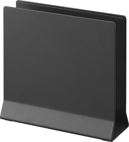 Yamazaki 4499 TOWER Slim Laptop Stand, black, Steel/Silicone/Polypropylene, 16 x 5.7 x 15.2 cm