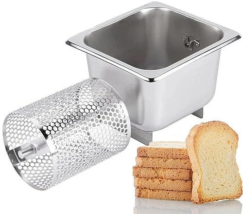 NURCIX Dispensador Manual de Mantequilla derretida, Rueda de Mantequilla de Acero Inoxidable 304 para Pan, Rodillo de Mantequilla para Plancha, Capacidad para 36 onzas de Mantequilla, para mariscos