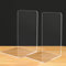 Qualsen Buchstütze Buchstützen Buchstütze Transparent Buchstütze Acryl Bücherhalter Book Holder Bookends Buchhalter Regal Bücherhalter Für Regal Bookend Für Schule Schlafzimmer Büro 18x12x12CM(1Paare)