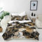 ANHOPE Abstrakt Geometrisch Marmor Bettwäsche Set 3 Teilig Bettbezug 200x220 cm + 2 Kissenbezug 80x80 cm Weich Microfaser Bettbezüge mit Reißverschluss Ganzjahres Bettdeckenbezug Set