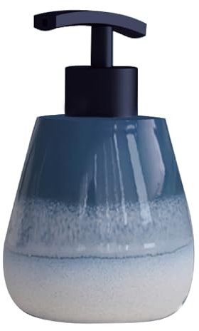 Gedy SHEJLA Seifenspender, Keramik, Blau, 10 x 10 x 15,5 cm