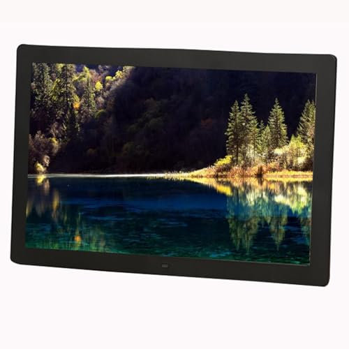 JTPMYFT 15 Inch Digital Photo Frame 1024x768 Resolution Electronic Photo Album, Small TV Advertising Machine(Black)