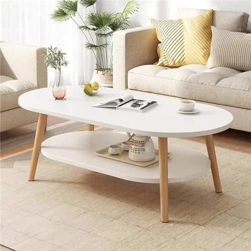 SYASDFG 2-Tier Coffee Table,Living Roomwall Table with Storage Shelf,2 Tier Sofa Table for Storage And Display,for Living Room Dining Home Farmhouse Office Balcony Outdoor