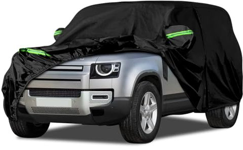 Autoabdeckung wasserdicht Passend für Land Rover Defender 110 2020-2024, Vollgarage Auto Abdeckplane Autoplane, Autoabdeckung Outdoor Winter Sommer für Sonne Schnee Regen Staub Schutz