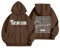 Damen 2025 Graduation Saison Mode Buchstaben Senior Mom gedruckt Hoodie Sweatshirt Hugh Bauchfrei (c-Brown, XXL)