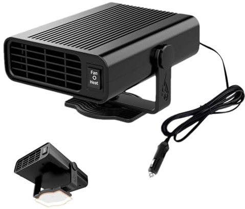 Chauffage de voiture à chauffage rapide – Refroidisseur et chauffage 2 en 1 haute puissance – Séchoir automatique pour dégivrage et désembuage rapides des véhicules Chauffage de voiture haute