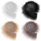 4 Stk Kunstfell Bordüre Kunstpelz Band Fellstoff, Furry Faux Precut Strips, Fuchs Pelz Stoff Shaggy Künstliche Streifen Ribbon Trim fur Beard Santa Hair Dwarf DIY Dekoration Kunstfell Weihnachts