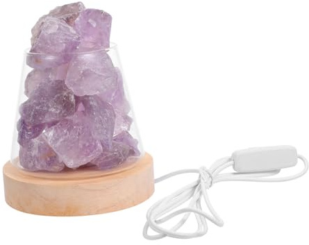 QUMIIRITY Duftöllampe Aus Kristallstein Als Wohnlampe Aroma Duftlampe Für Schlafzimmer Und Bad Kristall-Lampe Als Nachtlampe Ohne Ätherisches Öl