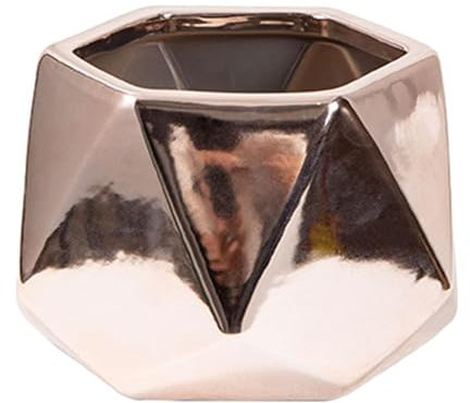 XLWLLNJ Modern Small Golden Ceramic Planter Vase for Coffee Table